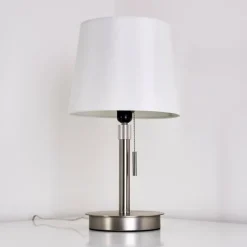 Lampes En Tissu-hofstein Lampe à poser Neuville Nickel mat, 1 lumière