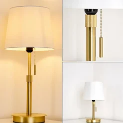 Lampes En Tissu-hofstein Lampe à poser Neuville Or, 1 lumière