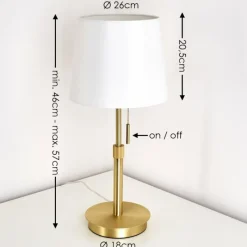 Lampes En Tissu-hofstein Lampe à poser Neuville Or, 1 lumière