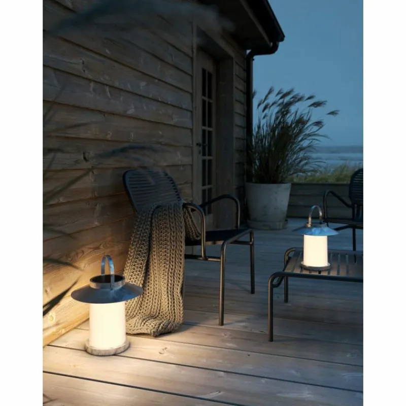 Luminaires Nordlux Lampe à poser Nordlux TEMPLE LED Zingué, 1 lumière