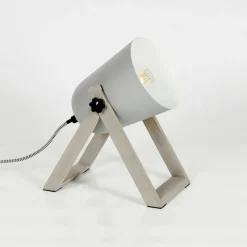 hofstein Lampe à poser Novilly Bois clair, 1 lumière