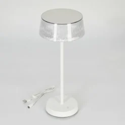 hofstein Lampe à poser Oundo LED Blanc, 1 lumière