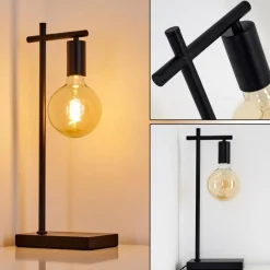 Lampes Vintages & Rétros-hofstein Lampe à poser Pamunkey Noir, 1 lumière