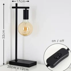 Lampes Vintages & Rétros-hofstein Lampe à poser Pamunkey Noir, 1 lumière