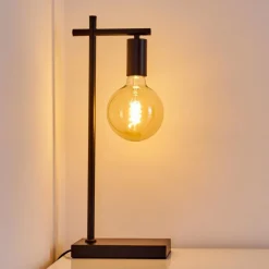 Lampes Vintages & Rétros-hofstein Lampe à poser Pamunkey Noir, 1 lumière