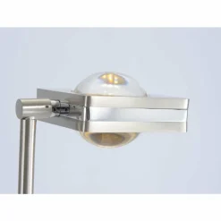 Paul Neuhaus Q-Serie Lampe à Poser Paul Neuhaus Q-Fisheye LED Acier inoxydable, 2 lumières, Télécommandes, Changeur de couleurs