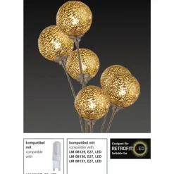 Lampe Turque-Luminaires Paul Neuhaus Lampe à poser Paul Neuhaus GRETA Rouille, 1 lumière