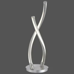 Paul Neuhaus Q-Serie Lampe à poser Paul Neuhaus Q-MALINA LED Acier inoxydable, 2 lumières, Télécommandes