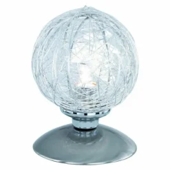 Luminaires Rustiques-Luminaires Paul Neuhaus Lampe à poser Paul Neuhaus WOMBLE Acier inoxydable, 1 lumière