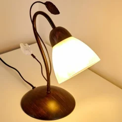 hofstein Lampe à poser Peccia Rouille, 1 lumière