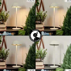 hofstein Lampe à poser Pelaro LED Blanc, 1 lumière