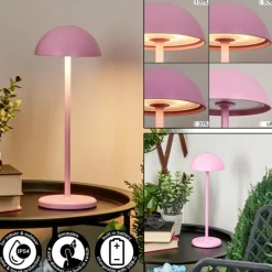 hofstein Lampe à poser Pelaro LED Rose, 1 lumière