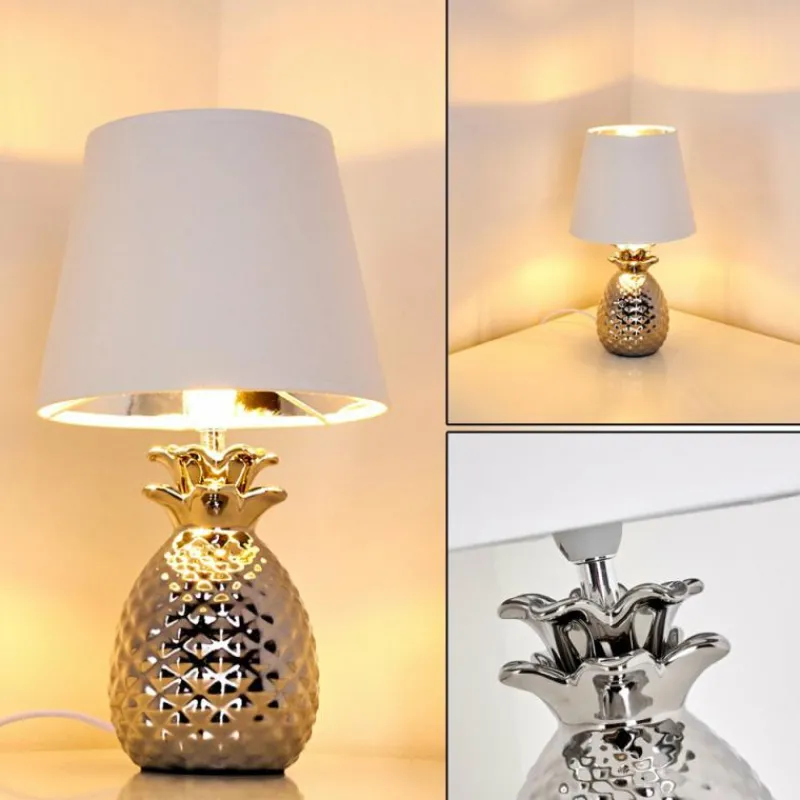 Lampes En Tissu-hofstein Lampe à poser Pina Blanc, 1 lumière