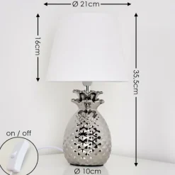 Lampes En Tissu-hofstein Lampe à poser Pina Blanc, 1 lumière