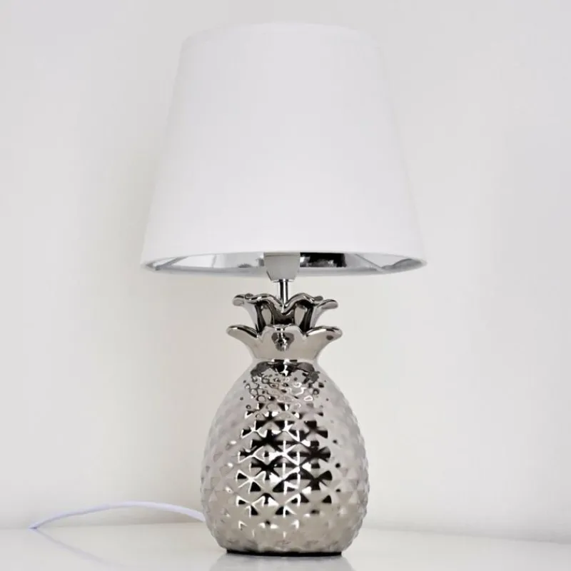 Lampes En Tissu-hofstein Lampe à poser Pina Blanc, 1 lumière