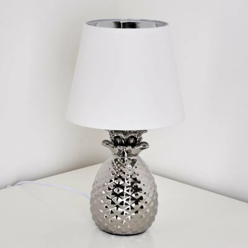 Lampes En Tissu-hofstein Lampe à poser Pina Blanc, 1 lumière