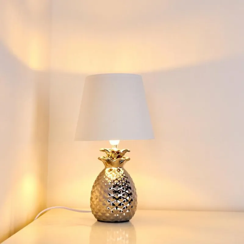 Lampes En Tissu-hofstein Lampe à poser Pina Blanc, 1 lumière