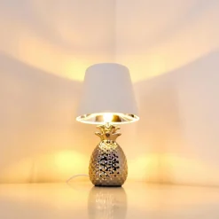 Lampes En Tissu-hofstein Lampe à poser Pina Blanc, 1 lumière