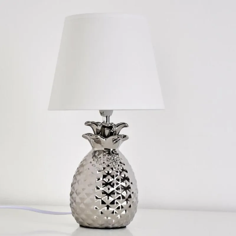 Lampes En Tissu-hofstein Lampe à poser Pina Blanc, 1 lumière