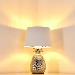 Lampes En Tissu-hofstein Lampe à poser Pina Blanc, 1 lumière