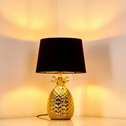 Lampes En Tissu-hofstein Lampe à poser Pina Or, 1 lumière