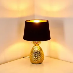 Lampes En Tissu-hofstein Lampe à poser Pina Or, 1 lumière