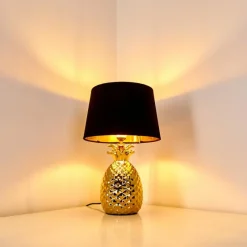 Lampes En Tissu-hofstein Lampe à poser Pina Or, 1 lumière