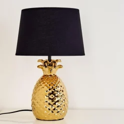 Lampes En Tissu-hofstein Lampe à poser Pina Or, 1 lumière