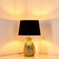 Lampes En Tissu-hofstein Lampe à poser Pina Or, 1 lumière