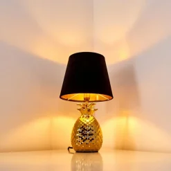 Lampes En Tissu-hofstein Lampe à poser Pina Or, 1 lumière