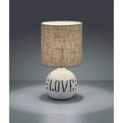 Lampes En Tissu-Luminaires Reality Lampe à poser Reality ESNA Blanc, 1 lumière