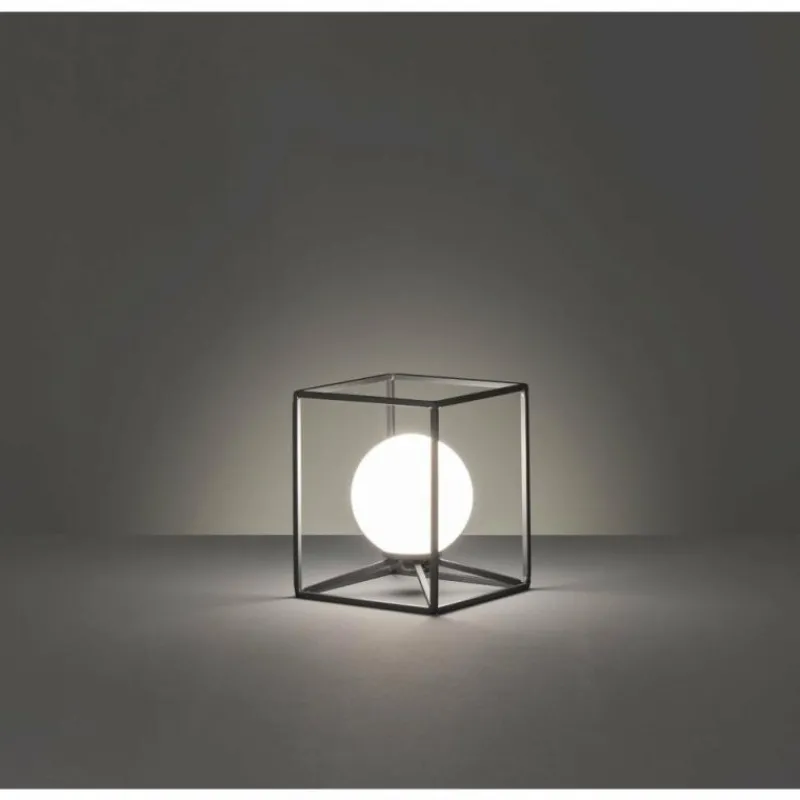 Luminaires Reality Lampe à poser Reality GABBIA Noir, 1 lumière* Lampes À Poser