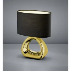 Lampes En Tissu-Luminaires Reality Lampe à poser Reality GIZEH Or, 1 lumière