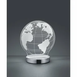 Luminaires Rustiques-Luminaires Reality Lampe à poser Reality Globe LED Chrome, 1 lumière