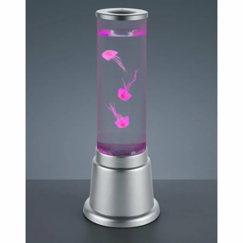 Luminaires Reality Lampe à poser Reality Jelly LED Titane, 1 lumière, Changeur de couleurs* Éclairage Led