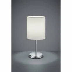 Lampes En Tissu-Luminaires Reality Lampe à poser Reality JERRY Chrome, 1 lumière