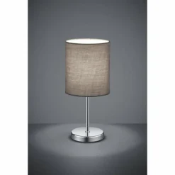 Lampes En Tissu-Luminaires Reality Lampe à poser Reality JERRY Chrome, 1 lumière