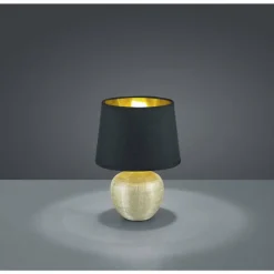 Lampes En Tissu-Luminaires Reality Lampe à poser Reality LUXOR Or, 1 lumière