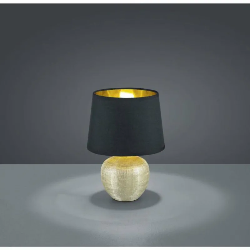 Lampes En Tissu-Luminaires Reality Lampe à poser Reality LUXOR Or, 1 lumière