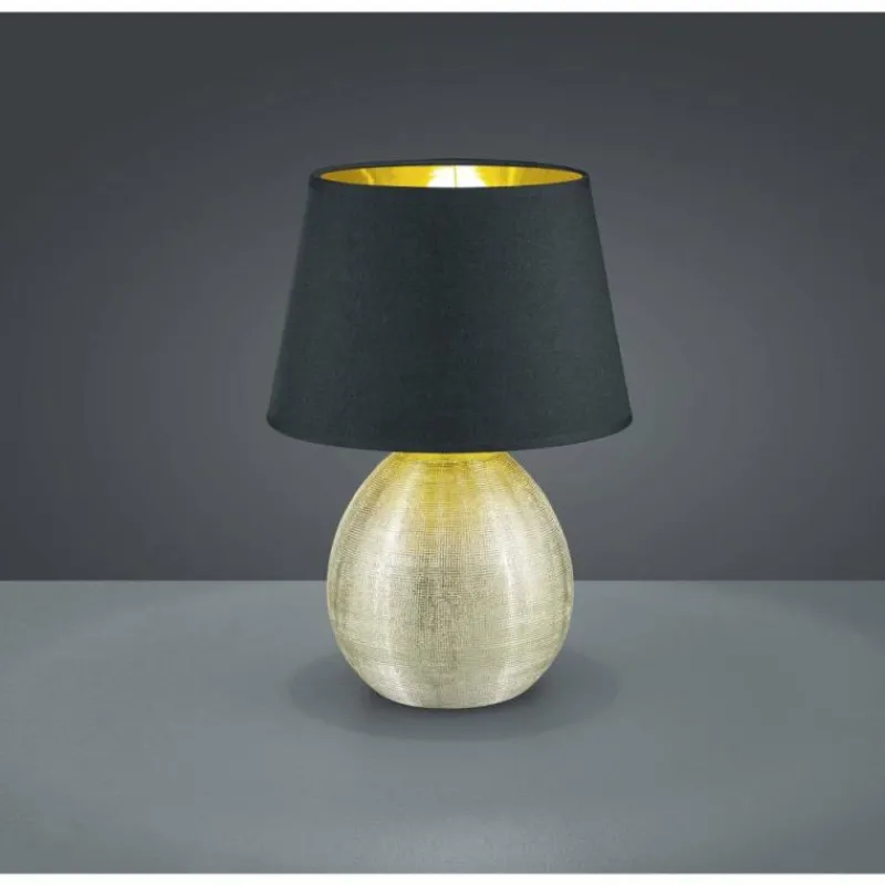 Lampes En Tissu-Luminaires Reality Lampe à poser Reality LUXOR Or, 1 lumière