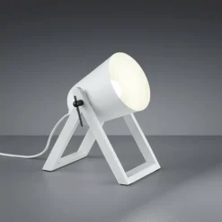 Lampes En Bois-Luminaires Reality Lampe à poser Reality MARC Blanc, 1 lumière