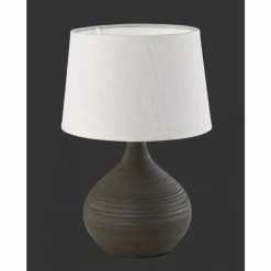 Lampes En Tissu-Luminaires Reality Lampe à poser Reality MARTIN Brun, 1 lumière