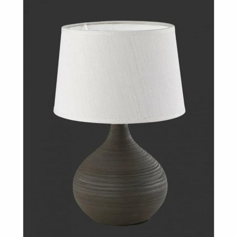 Lampes En Tissu-Luminaires Reality Lampe à poser Reality MARTIN Brun, 1 lumière