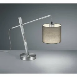 Lampes En Tissu-Luminaires Reality Lampe à poser Reality PADME Nickel mat, 1 lumière