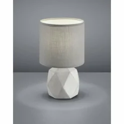 Lampes En Tissu-Luminaires Reality Lampe à poser Reality PIKE Gris, 1 lumière