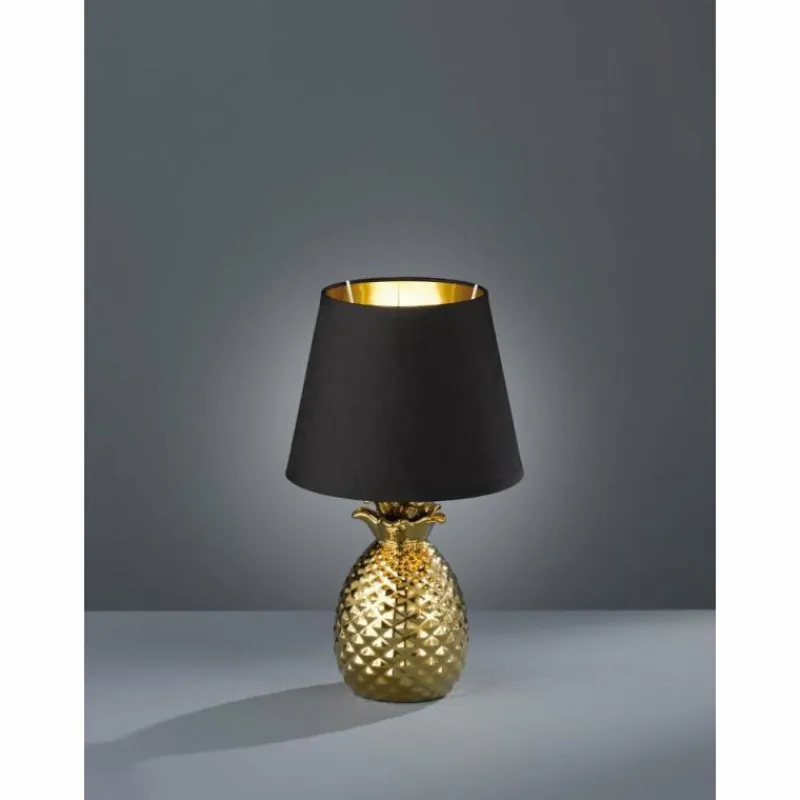 Lampes En Tissu-Luminaires Reality Lampe à poser Reality PINEAPPLE Or, 1 lumière