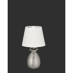 Lampes En Tissu-Luminaires Reality Lampe à poser Reality PINEAPPLE Argenté, 1 lumière
