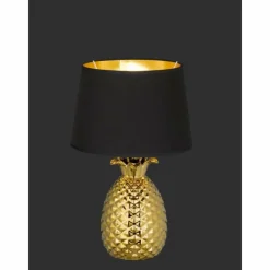 Lampes En Tissu-Luminaires Reality Lampe à poser Reality PINEAPPLE Or, 1 lumière