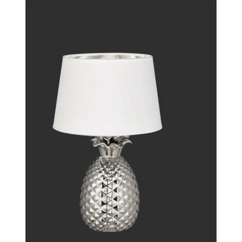 Lampes En Tissu-Luminaires Reality Lampe à poser Reality PINEAPPLE Argenté, 1 lumière