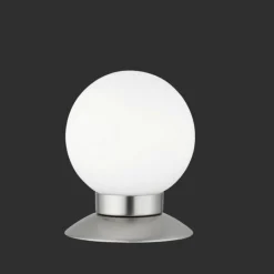 Luminaires Reality Lampe à poser Reality PRINCESS LED Nickel mat, 1 lumière